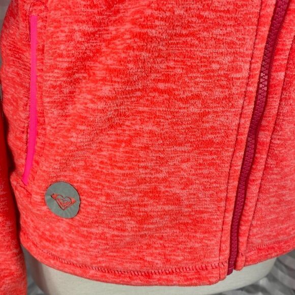 Roxy Hooded Fleece Zip Up Jacket - Picture 3 of 7